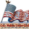 Collectible Figurines * | Fascinating Model Enesco Jim Shore Heartwood Creek Patriotic One Nation Flag Figurine, 5.25 Inch, Multicolor