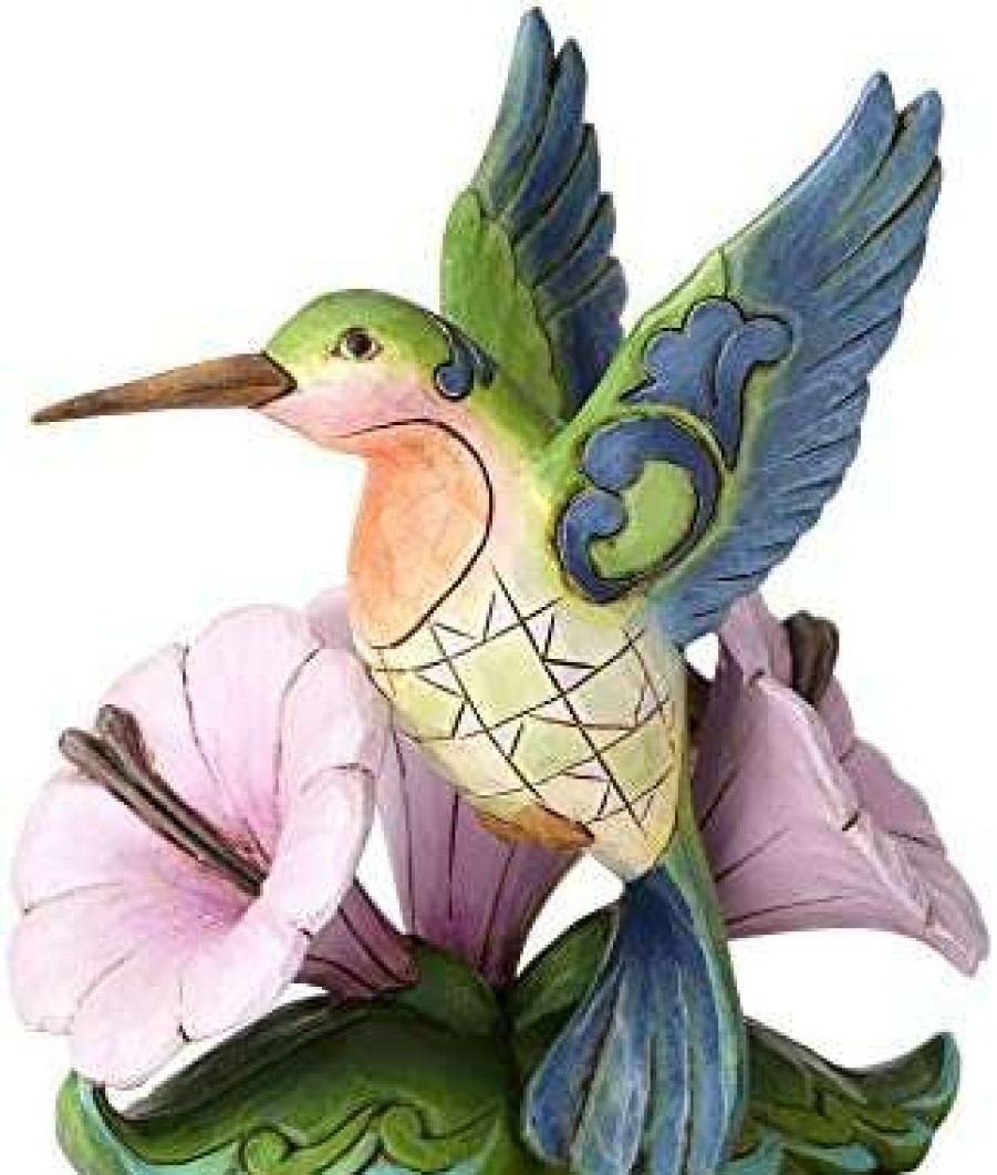 Collectible Figurines * | Online Enesco Jim Shore Heartwood Creek Mini Hummingbird Figurine, Multicolor