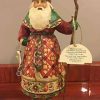 Collectible Figurines * | Discount Sale Jim Shore Heartwood Creek "Yuletide Greetings" Santa With Skates By Enesco 4005296