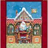 Collectible Figurines * | Top Sell Jim Shore Santa Elf Fabric Sold By The Panel