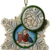 Collectible Figurines * | Premium Product Enesco Jim Shore Heartwood Creek From Santa Hidden Scene Snowflake Christmas 4 In