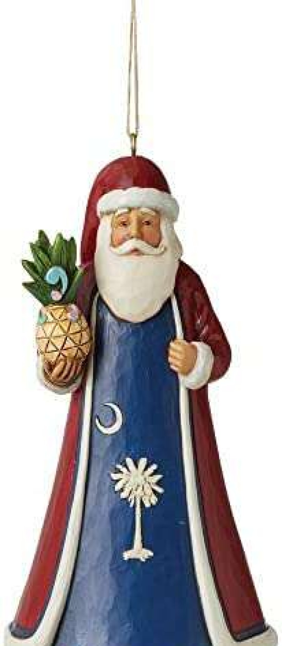 Hanging Ornaments * | Premium Product Enesco Jim Shore Heartwood Creek South Carolina Santa Ornament