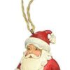 Collectible Figurines * | New Models Jim Shore Heartwood Creek Santa With Winter Scene Mini Stone Resin Hanging Ornament, 3.5"