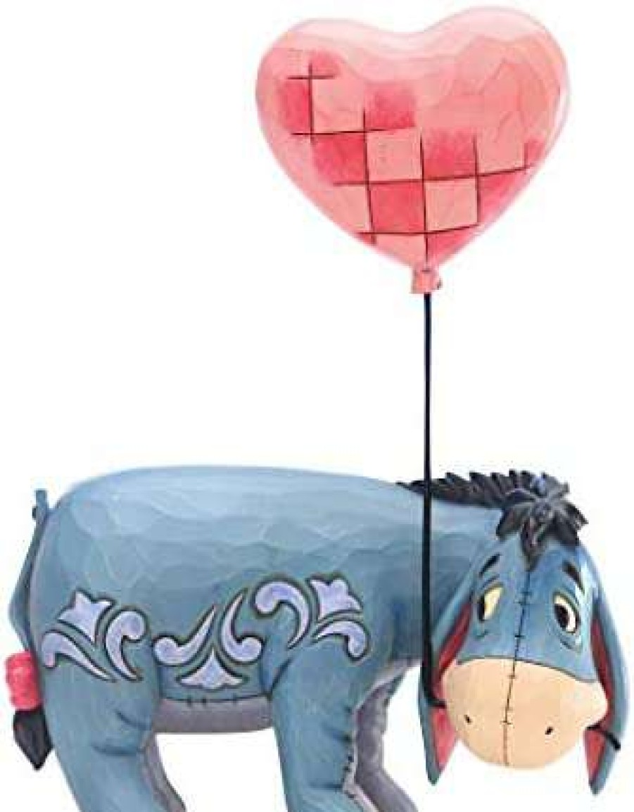 Collectible Figurines * | Store Enesco Disney Traditions By Jim Shore Eeyore With A Heart Balloon Figurine