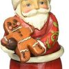 Collectible Figurines * | Premium Product Jim Shore Heartwood Creek Js Hwc Fig Santa/Gingerbread M Figurine