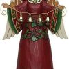 Collectible Figurines * | Reliable Quality Enesco Jim Shore Heartwood Creek Red/Green Angel