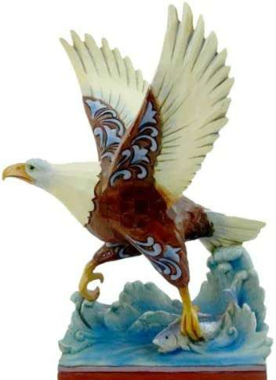 Collectible Figurines * | Competitive Price Jim Shore Heartwood Creek Bald Eagle Figurine, 9-Inch