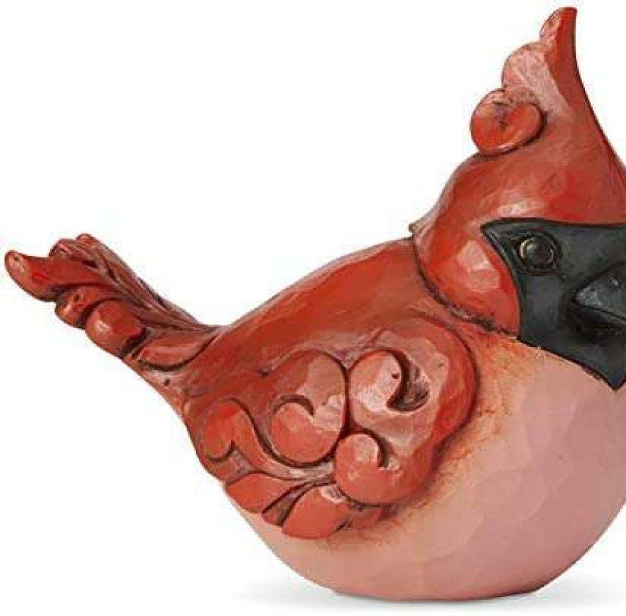 Collectible Figurines * | Outlet Enesco Jim Shore Heartwood Creek Luck In The Air Cardinal Bird Figurine, 4.49 Inch, Red