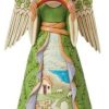 Collectible Figurines * | Tendy Style Enesco Jim Shore Heartwood Creek Irish Angel With Shamrock Wing Figurine