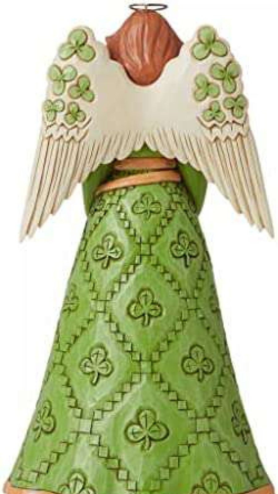 Collectible Figurines * | Tendy Style Enesco Jim Shore Heartwood Creek Irish Angel With Shamrock Wing Figurine