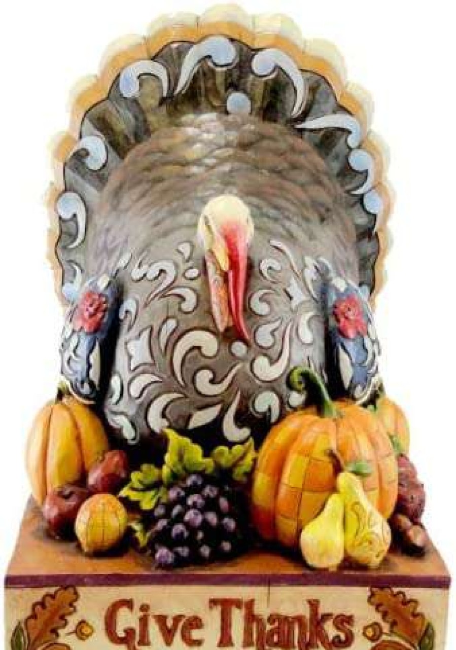 Collectible Figurines * | Discount Sale Jim Shore Give Thanks Turkey Figurine