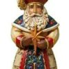 Hanging Ornaments * | Hot Sell Jim Shore Heartwood Creek Polish Santa Stone Resin Hanging Ornament, 4.5"