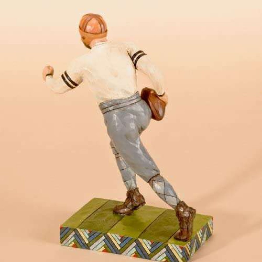 Collectible Figurines * | Excellent Jim Shore Heartwood Creek Football Player Figurine, 7-Inch