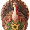 Collectible Figurines * | Clearance Enesco Jim Shore Heartwood Creek Harvest Turkey Feast Mode Figurine, Multicolor