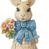 Collectible Figurines * | Excellent Enesco Jim Shore Heartwood Creek Mini Easter Bunny With Big Bow Figurine