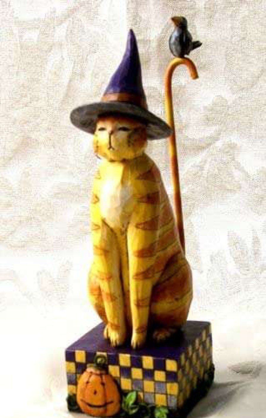 Collectible Figurines * | At Discount Prices Jim Shore Heartwood Creek "Kitty In A Witch Hat" 8 Jim Shore By Enesco 20-4006135