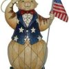 Collectible Figurines * | Hot Sell Enesco Jim Shore Heartwood Creek From Patriotic Cat Statue 20.25 In