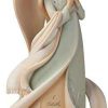 Collectible Figurines * | Top Sell Foundations Prayer Angel Stone Resin Figurine, 9"