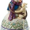 Collectible Figurines * | Store Enesco Jim Shore Heartwood Creek From Snowman With Cat Figurine 8.25 In