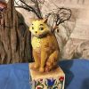 Collectible Figurines * | Excellent Jim Shore Heartwood Creek Cat Tan & Yellow Jasper Jim Shore By Enesco 114424