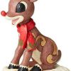 Collectible Figurines * | Online Enesco Jim Shore Rudolph Traditions Red Nosed Reindeer Lit Statue Figurine, 16.5 Inch, Multicolor