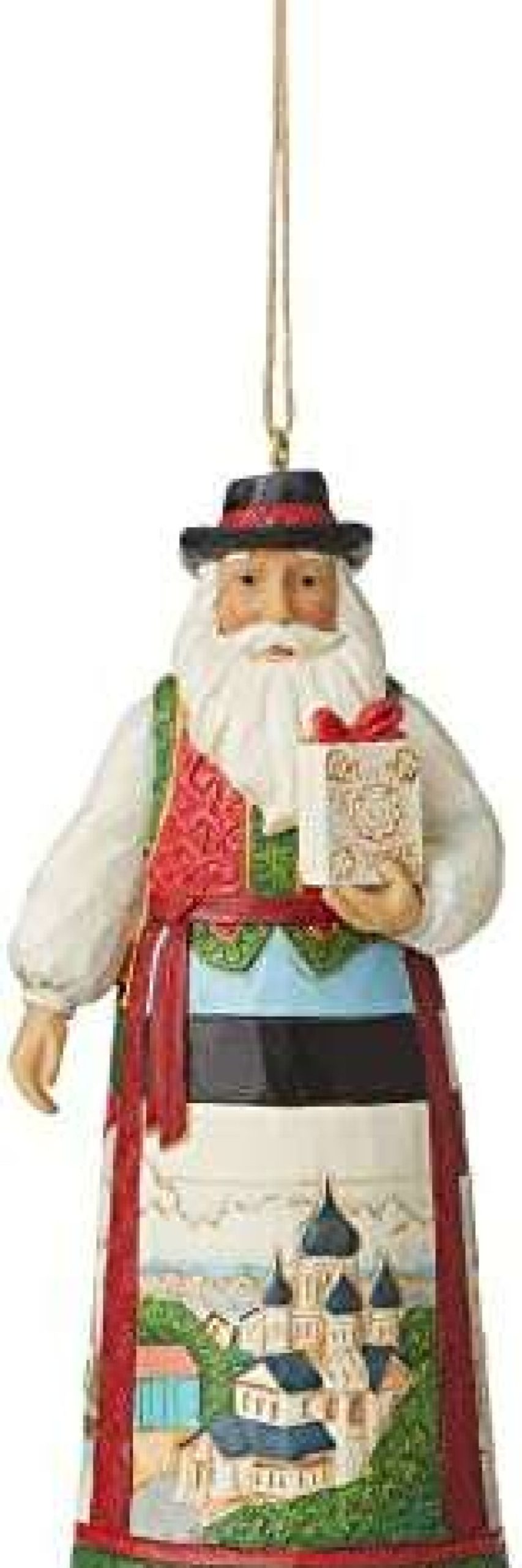 Hanging Ornaments * | Fascinating Model Enesco Jim Shore Baltic Santa Christmas Ornament 4.5 Inch 6011686 Multicolor