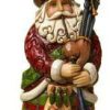 Hanging Ornaments * | Tendy Style Jim Shore Heartwood Creek Scottish Santa Stone Resin Hanging Ornament, 4.75"