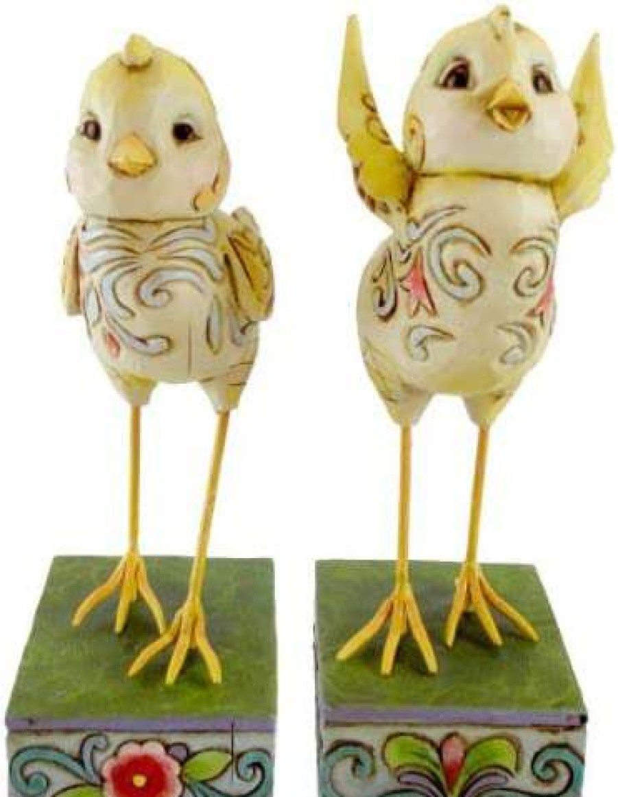 Collectible Figurines * | Fashionable Jim Shore Heartwood Creek Spring Chicks By Enesco 4009252