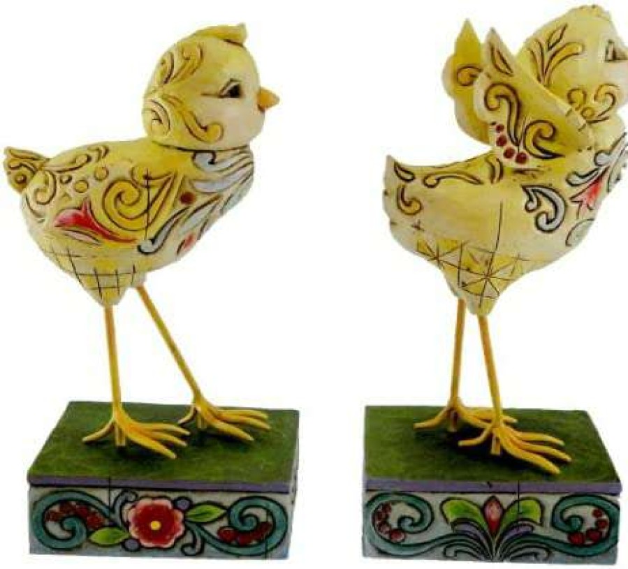 Collectible Figurines * | Fashionable Jim Shore Heartwood Creek Spring Chicks By Enesco 4009252