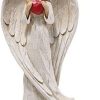 Statues * | Premium Product Hodao 8.9Inch Resin Praying Angel Sculpture Figurine For Gifts Home Decoration Praying Commemorating Angel Statue, Exquisitely Carved And Hand-Painted Characters (With Hear)