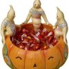 Collectible Figurines * | Fascinating Model Enesco Jim Shore Heartwood Creek From Ghosts On Pumpkin Candy Dish Figurine 5.75 In