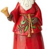 Collectible Figurines * | Fascinating Model Heartwood Creek By Jim Shore Santa With Bell Figurine