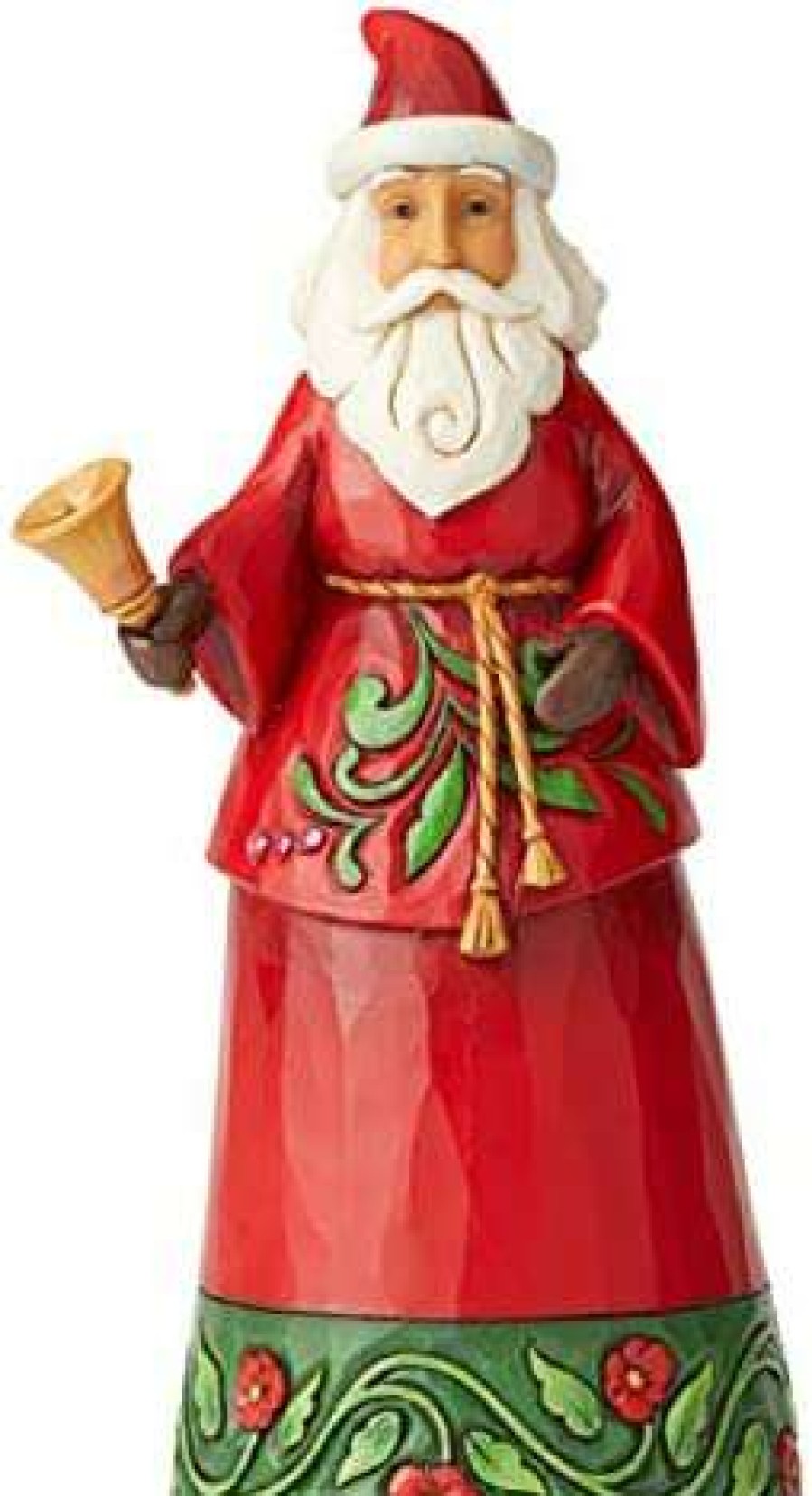 Collectible Figurines * | Fascinating Model Heartwood Creek By Jim Shore Santa With Bell Figurine