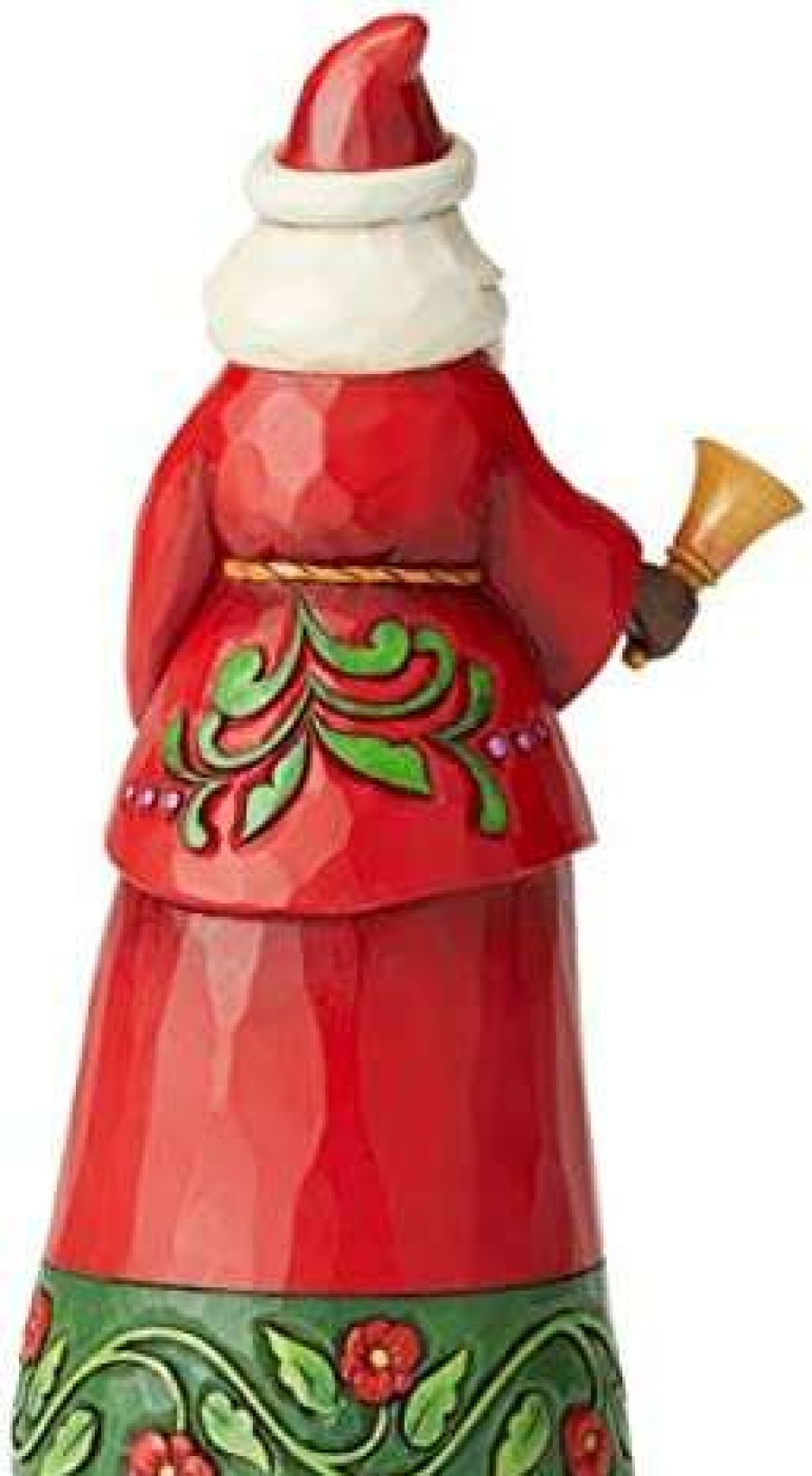 Collectible Figurines * | Fascinating Model Heartwood Creek By Jim Shore Santa With Bell Figurine