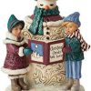 Collectible Figurines * | Premium Product Enesco Jim Shore Heartwood Creek Victorian Snowman And Carolers Figurine