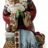 Collectible Figurines * | New Models Enesco Jim Shore Heartwood Creek From Santa With Baby Jesus Figurine 7.5 In