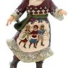 Collectible Figurines * | Excellent Jim Shore Heartwood Creek, Victorian Skating Santa