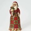 Collectible Figurines * | Discounts Online Jim Shore Heartwood Creek Classic Santa With Puppy "Faithful Friends" 9.25In