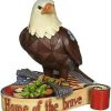 Collectible Figurines * | Reduction In Price Jim Shore For Enesco Heartwood Creek 3.25-Inch Patriotic Eagle Figurine, Mini By Jim Shore For Enesco