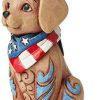 Collectible Figurines * | Outlet Patriotic Puppy Dog Bandana Figurine