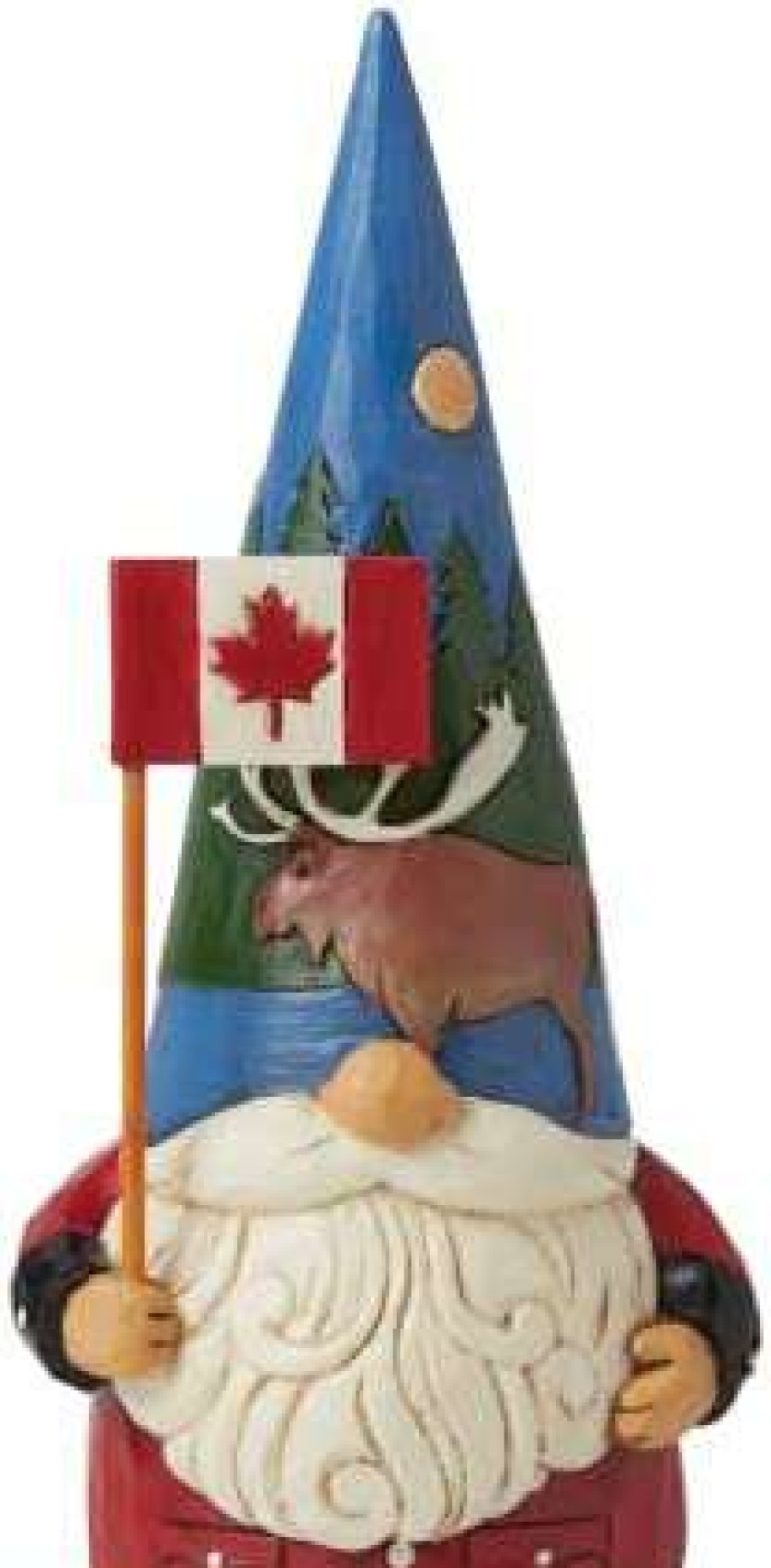 Collectible Figurines * | Reduction In Price Enesco Jim Shore Heartwood Creek Gnomes Around The World Canadian Figurine, 5.5 Inch, Multicolor