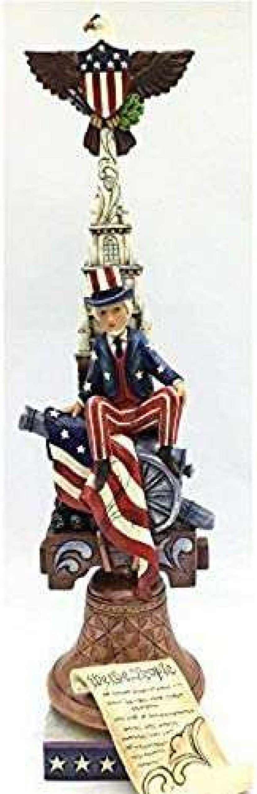 Collectible Figurines * | Competitive Price Enesco Stacked Patriotic Pride By Jim Shore Heartwood Creek