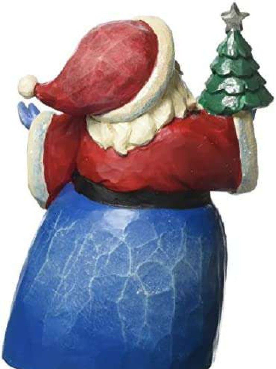 Collectible Figurines * | Store Jim Shore Heartwood Creek Js Hwc Fig Wondr Pint/Santa Figurine