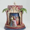 Collectible Figurines * | Outlet Jim Shore Heartwood Creek Rotating Nativity Masterpiece Figurine 11.5 In