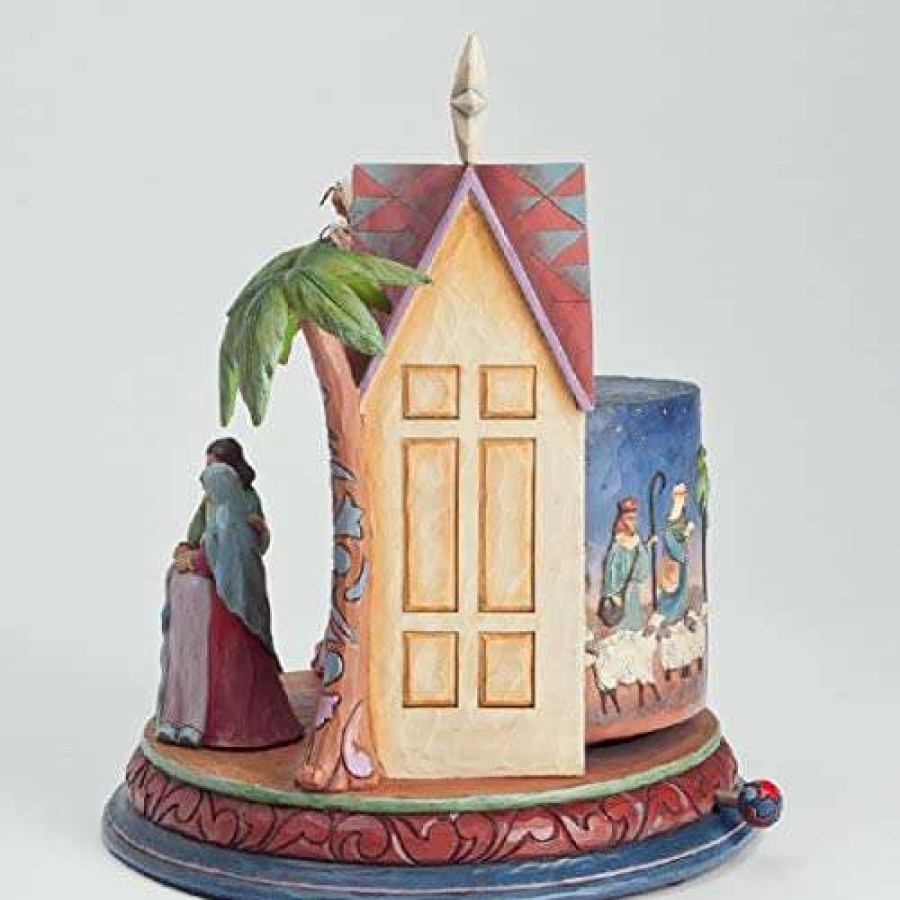 Collectible Figurines * | Outlet Jim Shore Heartwood Creek Rotating Nativity Masterpiece Figurine 11.5 In