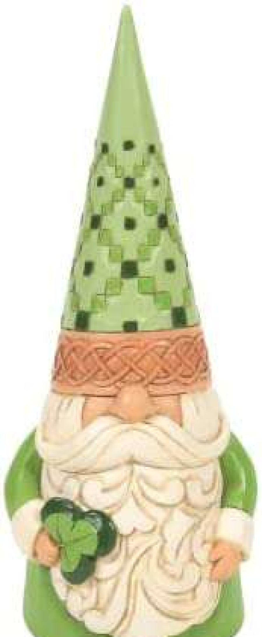 Collectible Figurines * | Reliable Quality Enesco Jim Shore Heartwood Creek Irish Gnome With Shamrock Figurine, 6.5 Inch, Multicolor