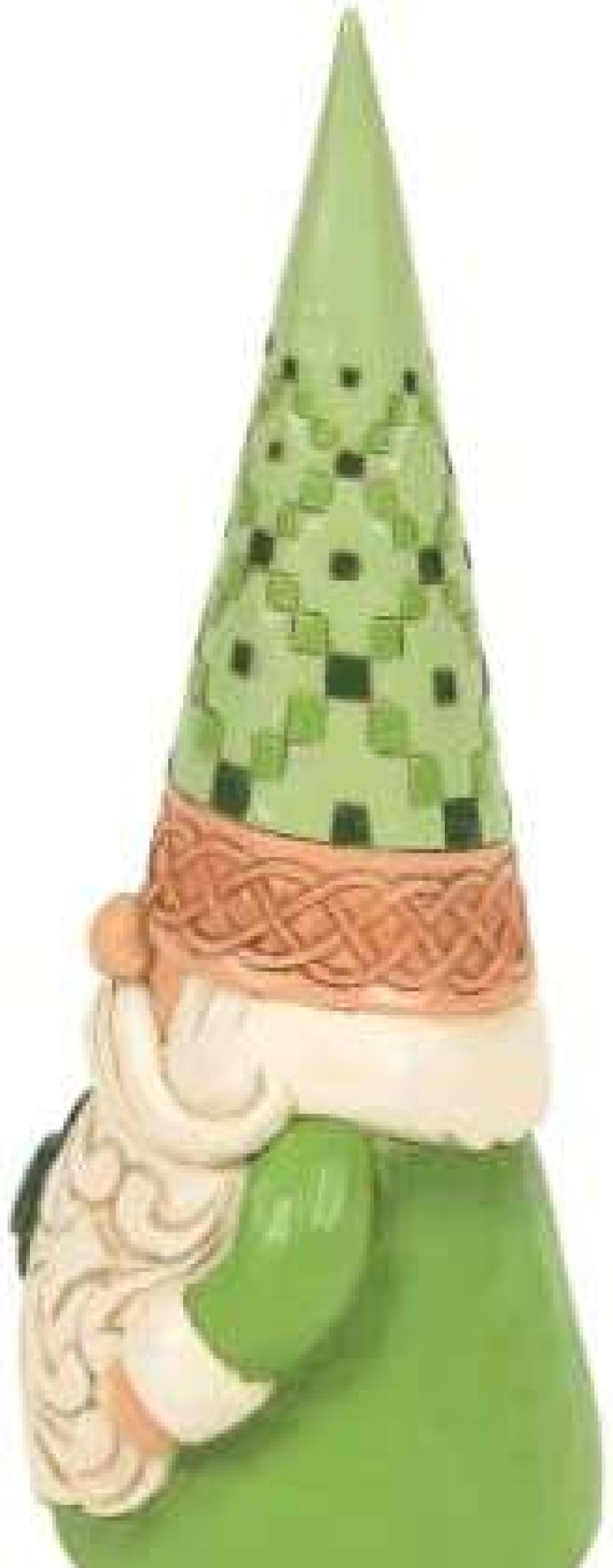 Collectible Figurines * | Reliable Quality Enesco Jim Shore Heartwood Creek Irish Gnome With Shamrock Figurine, 6.5 Inch, Multicolor