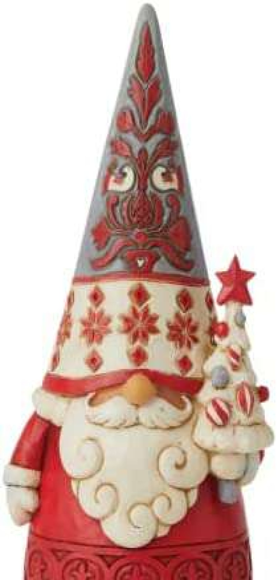 Collectible Figurines * | Outlet Enesco Jim Shore Heartwood Creek Nordic Noel Gnome With Tree Cozy Christmas Figurine, 6.61 Inch, Multicolor