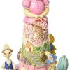 Collectible Figurines * | Discount Sale Jim Shore Heartwood Creek Easter Bunny With Rotating Easter Parade Figurine 4056847