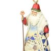 Hanging Ornaments * | New Models Jim Shore Heartwood Creek Greek Santa Stone Resin Hanging Ornament, 4.5"